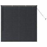 vidaXL Venetiaanse jaloezie Zwart 130 x 135 cm Aluminium