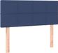 vidaXL Hoofdbord 80x5x78/88 cm stof blauw