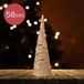 Lumineo LED kegel kerstboom lamp - goud - 30 leds - H58 cm - met timer