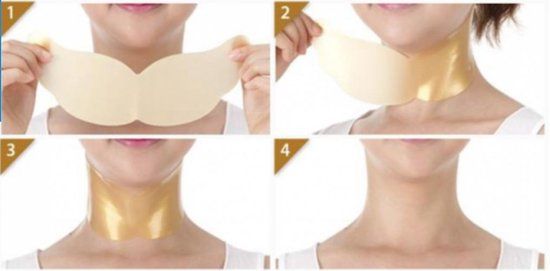 Petitfee Petitfée Gold Neck Pack - Anti-age Nekmaskers - 5 stuks - Hydraterend