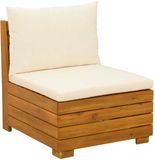 vidaXL Tuinstoel Midden Massief Acacia Hout Bruin