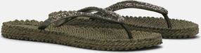 Ilse Jacobsen Slippers met strassteentjes CHEERFUL03G Army