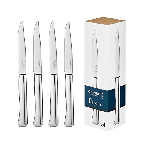 Opinel Perpetue Tafelmessen Set van 4 - 002447 - Micro-gekarteld lemmet