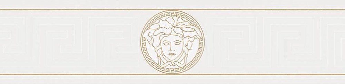 A.S. Création GRIEKSE BEHANGRAND - Goud Metallic Wit - AS Creation Only Borders