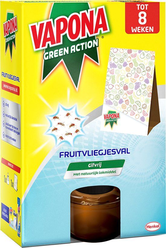 VAPONA Green Action Fruitvliegjesval - 40ml