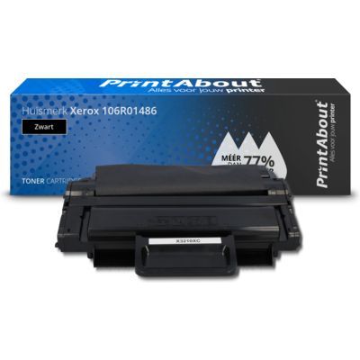 PrintAbout Huismerk Xerox 106R01486 Toner Zwart - Compatibel
