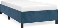 vidaXL Bedframe - 90x190 cm - Fluweel - Donkerblauw
