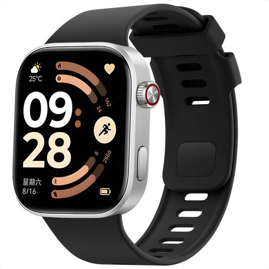 imoshion Siliconen bandje - Geschikt voor Xiaomi Smart Band 10 Pro / 9 Pro / 8 Pro / Redmi Watch 6 / 5 / 4 - Zwart
