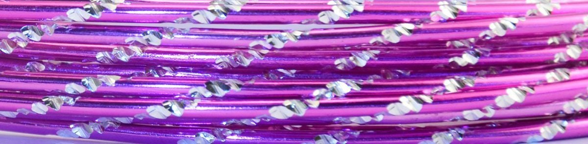 Vaessen Creative Aluminiumdraad diamond cut 2mm 5m Lavender