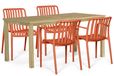 Domani Furniture Domani Alba/Weston 160 cm dining tuinset 5-delig
