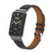 Strap-it leren bandje - zwart - Xiaomi Smart Band 7 Pro