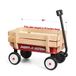 Radio Flyer Mijn eerste bolderkar van staal en hout, rode bolderkar, voor kinderen vanaf 1,5 jaar