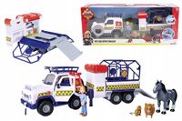 Simba Strażak Sam Dierenambulance met Aanhanger