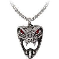 Alchemy Gothic - Gothic Halsketting - Snake Bite (Naeddre) - voor Vrouwen - zilverkleurig