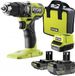 Ryobi RPD18BL1-2C42S Serie - Perceuse-visseuse à percussion 18V - Udarowa - Batteries et chargeur inclus - Éclairage LED