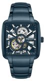 Kenneth Cole Montre automatique Acier Carré Bleu