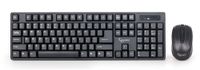 Gembird KBS-W-01 Clavier et souris sans fil - QWERTY (US) - Noir