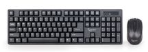 Gembird KBS-W-01 Clavier et souris sans fil - QWERTY (US) - Noir
