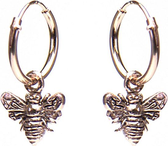 KARMA Jewelry Karma Hoops Bee Roseplated Oorstekers - Roségoud