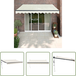 Auvent de jardin auvent rétractable automatique crème 3,5x2,5 m