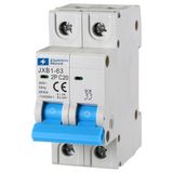 ELEKTRONOVA Stroomonderbreker 2P C20 20A 6kA - 2 modules DIN - 220V