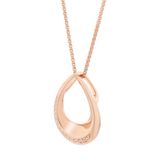 Orphelia ZH-7366 - Hanger Curve + ketting - Zilver 925 Rosé - Zirkonia - 45 cm