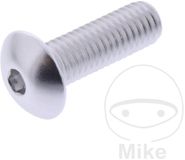 JMP Vis à tête bombée M8x1.25 mm 25 mm Aluminium Argent
