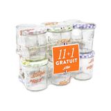 Le Parfait Set 12 ml glas transparant, glas, transparant, 25,5 x 15,5 x 19,1 cm