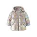 NAME IT MINI winterjas - beige/roze/groen