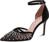 Tamaris Damespomp met riem 1-22415-46 damespumps, zwart, 40 EU