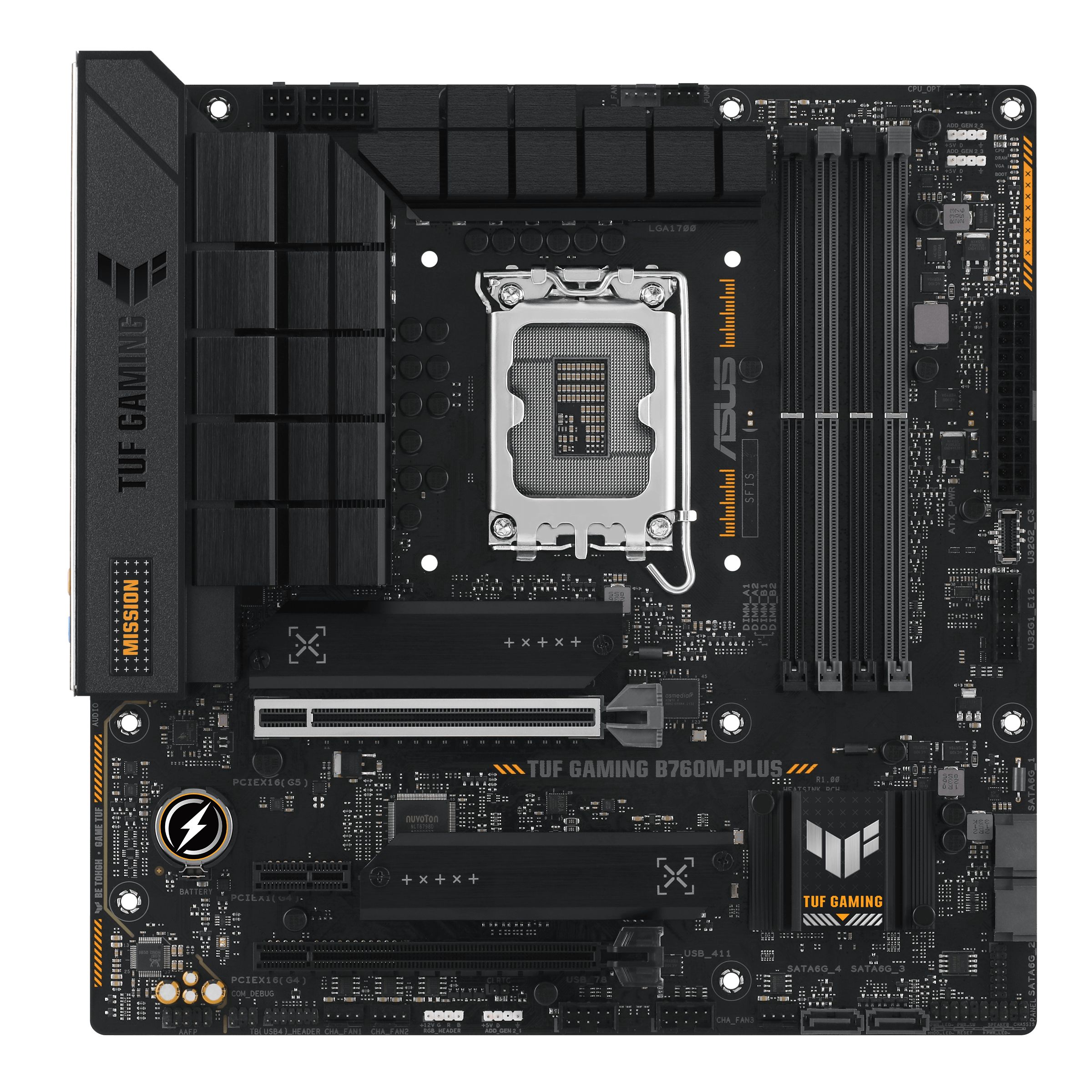 ASUS TUF GAMING B760M-PLUS - Micro ATX Motherboard - Intel B760 - LGA 1700