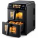 JUST PERFECTO HOUSEHOLD APPLIANCES Just Perfecto Olievrije Heteluchtfriteuse – Digitale Airfryer met 2 Boven Elkaar Geplaatste Bereidingscompartimenten en Touchscreen, voor Gezond Frituren