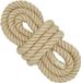 Jute 12 mm x 30 m corde épaisse, cordon de balançoire torsadé à 4 fils, corde solide pour tir à la corde, fil de jute pour artisanat, jardinage, hamacs, décoration intérieure, mains courantes, escalade, échafaudages