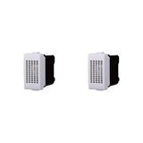 Elektronova Beltoon brons compatibel Bticino Matix 6A 230V kleur wit - verpakking van 2 stuks
