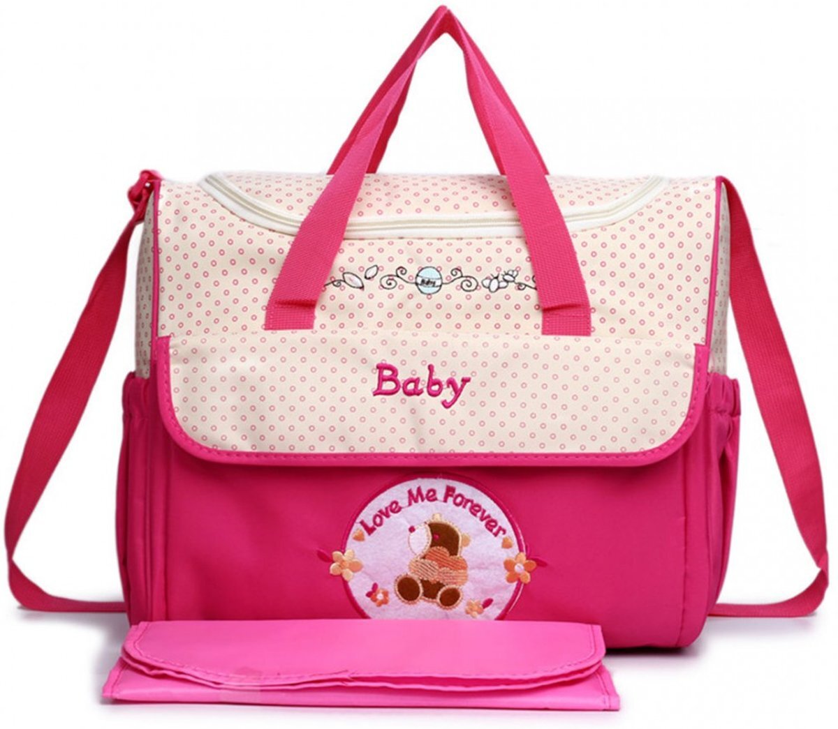 MISS LULU BABY CHANGINGBAG BEAR SHOULDER HANDBAGS 08088 PM