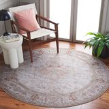 Safavieh Tucson Collection Lichtgrijs en Roest 120 x 120 cm Traditioneel Tapijt