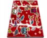 Tapis Enfants Forêt Rouge 180x270 cm