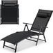 COAST™ Lit de jardin 7 positions - Max. 150 kg - Noir