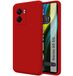 Ultrazachte Realme Ultrazachte vloeibare siliconen beschermhoes voor Realme Narzo 50, 5 G, rood
