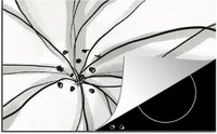 Merkloos KitchenYeah® Inductie beschermer 80x52 cm - Bloemen - Abstract - Design - Inductiebeschermer - Inductiemat