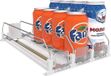 Ibenzoa® Réfrigérateur – système coulissant automatique pour canettes, avec glissières latérales doubles, peu encombrant, en ABS et acier inoxydable