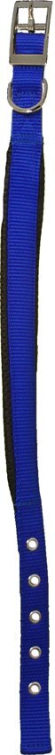 de Boon Hondenhalsband Nylon halsband 'SP' dubbel 25 mm x 65 cm, Blauw blauw