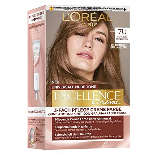 L'Oréal Paris Excellence Creme Permanente Haarverf Nr. 7U Middenblond