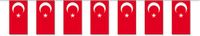 Merkloos / Sans marque Suthor Papierverarbeitung Gmbh & Co Kg Vlaggenlijn Turkije - 5 meter - Turkse versiering - feestartikelen - papier