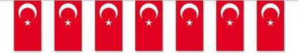 Merkloos / Sans marque Suthor Papierverarbeitung Gmbh & Co Kg Vlaggenlijn Turkije - 5 meter - Turkse versiering - feestartikelen - papier