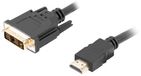 Lanberg HDMI naar DVI-D Adapterkabel, 1.8m, Zwart