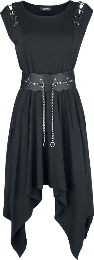 Jawbreaker Vampire Midi Dames Midi-jurk - Zwart - XXL