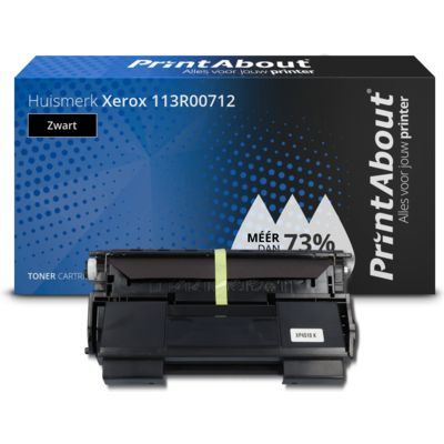 PrintAbout Huismerk 113R00712 Toner Zwart | Compatibel met Xerox Phaser 4510 (22.000 pagina's)