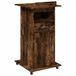 Syfax Lessenaar met wielen en lade 55x55x107 cm hout gerookt eiken