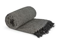 Emma Barclay Sprei van gerecycled katoen met visgraatpatroon